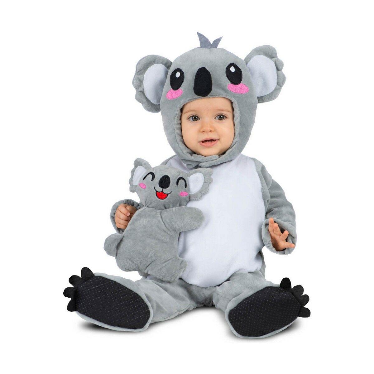 Kostume til babyer Grå Hvid Koala (4 Dele) 12-24 måneder