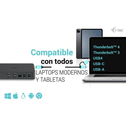 Docking-station i-Tec CADUAL4KDOCKPD2 Sort