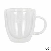 Sæt med kopper Santa Clara Borosilikatglas 150 ml Termisk 2 enheder (2 Dele)