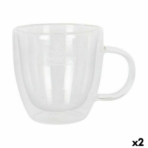Sæt med kopper Santa Clara Borosilikatglas 150 ml Termisk 2 enheder (2 Dele)