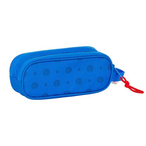 Dobbelt carry-all Super Mario Play Blå Rød 21 x 8 x 6 cm
