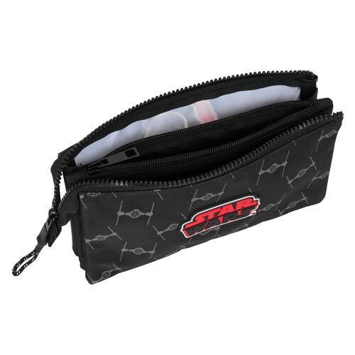 Dobbelt carry-all Star Wars The fighter Sort 22 x 12 x 3 cm