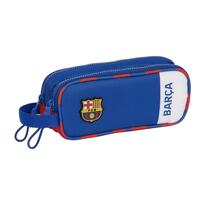 Dobbelt carry-all F.C. Barcelona Blå Rødbrun 21 x 8 x 6 cm