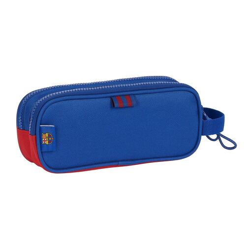 Dobbelt carry-all F.C. Barcelona Blå Rødbrun 21 x 8 x 6 cm