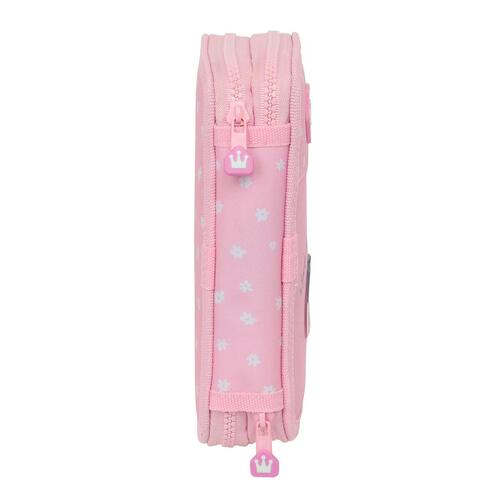 Dobbelt penalhus Glow Lab Sweet home Pink 12.5 x 19.5 x 4 cm (28 Dele)