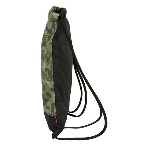 Rygsæk med Snore Kelme Travel Sort Grøn 35 x 40 x 1 cm