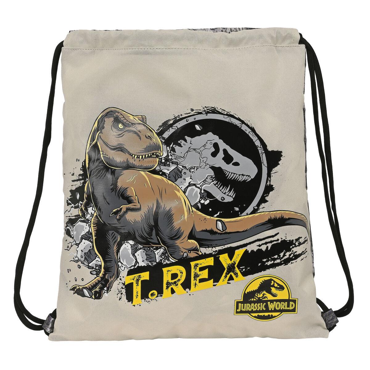 Gymnastiktaske Jurassic World - grå 35 × 40 cm billede