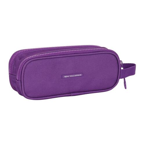 Dobbelt carry-all Real Valladolid C.F. Hvid Lilla 21 x 8 x 6 cm