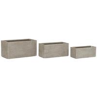Plantekasse Home ESPRIT Beige Magnesium 74,5 x 37,5 x 37,5 cm