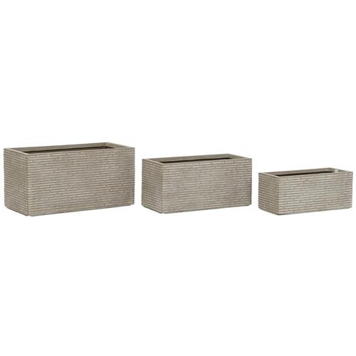 Plantekasse Home ESPRIT Beige Magnesium 74,5 x 37,5 x 37,5 cm
