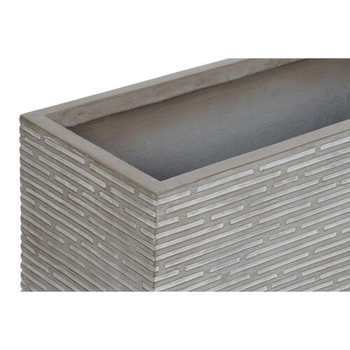 Plantekasse Home ESPRIT Beige Magnesium 74,5 x 37,5 x 37,5 cm