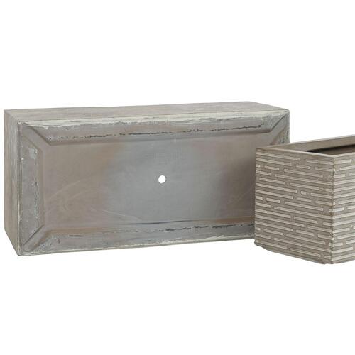 Plantekasse Home ESPRIT Beige Magnesium 74,5 x 37,5 x 37,5 cm
