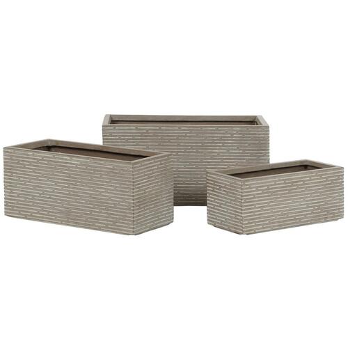 Plantekasse Home ESPRIT Beige Magnesium 74,5 x 37,5 x 37,5 cm