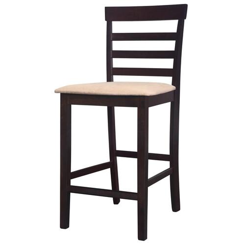 Barstole 2 stk. stof brun