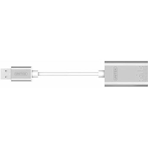 Unitek USB-lydadapter Y-247A - Sølvfarvet
