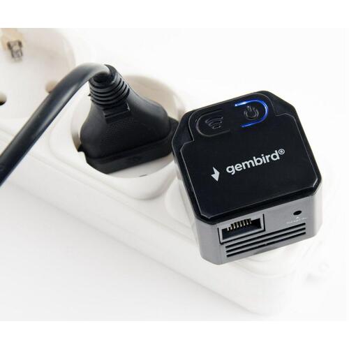 GEMBIRD WNP-RP300-03-BK Wi‑Fi forstærker (EU-stik, sort)
