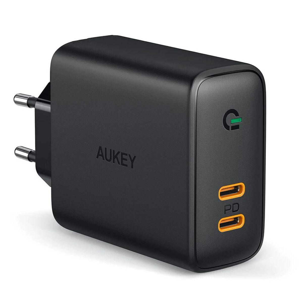 Vægoplader Aukey PA-D2 Sort 36 W