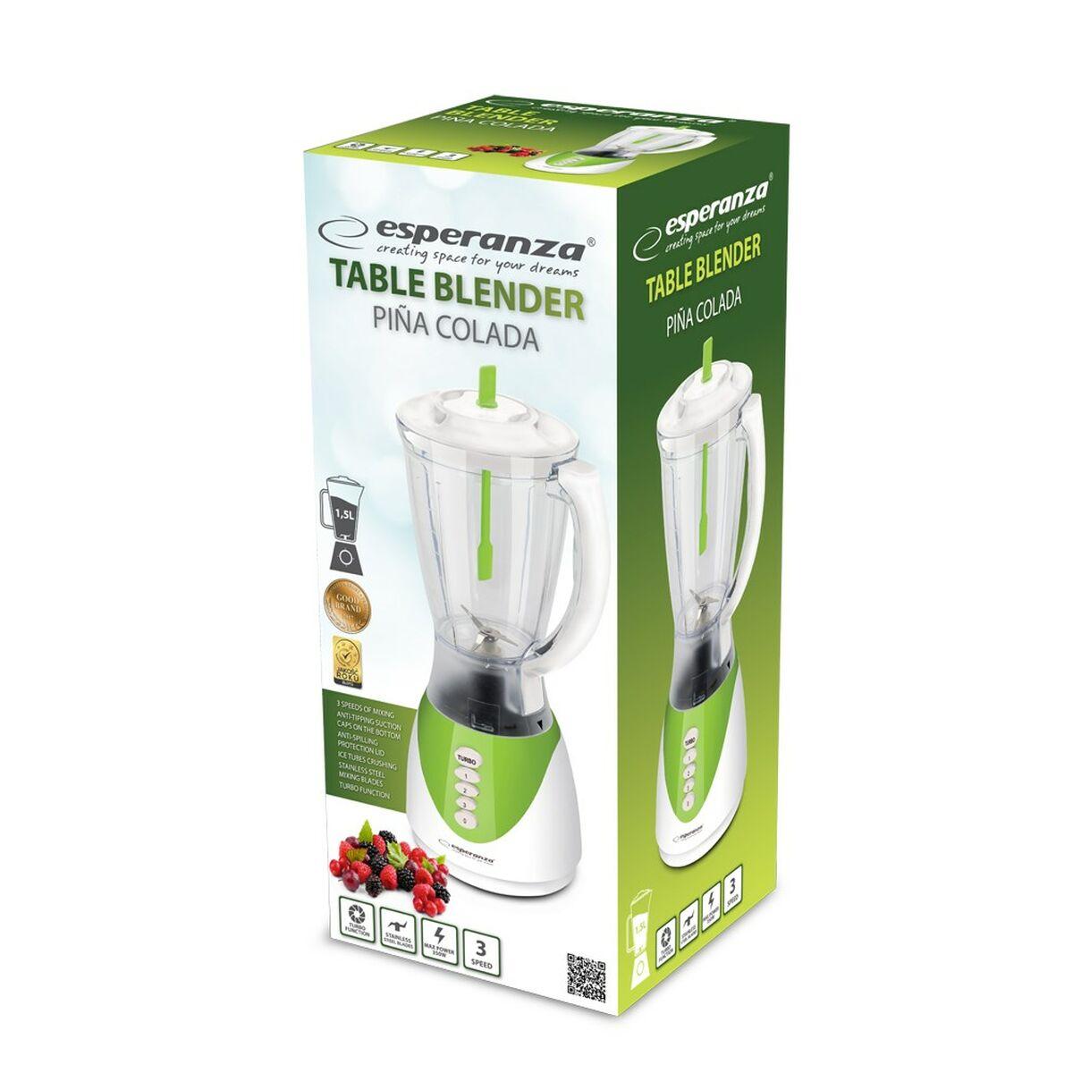 Kop-blender Esperanza EKM023G Grøn 350 W 1,5 L