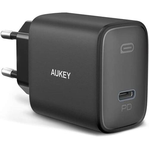 Vægoplader Aukey PA-F1S Sort