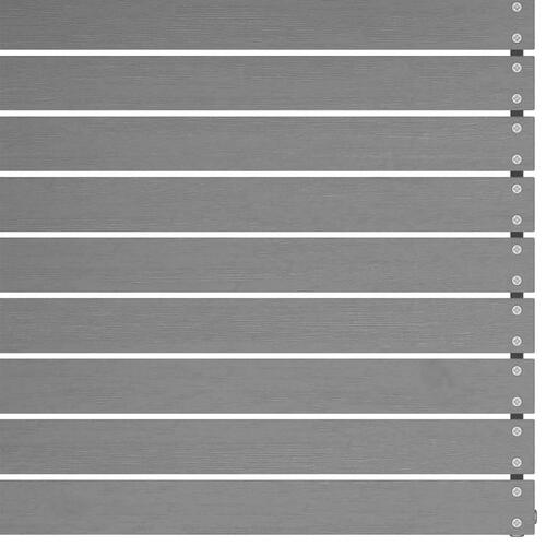 Hjørnemodul til havesofa grå hynder massivt fyrretræ