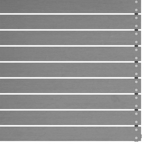 Midterdel til havesofa m. antracitgrå hynder massivt fyrretræ