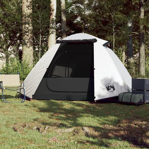 2-personers campingtelt vandafvisende mørklægningsstof hvid