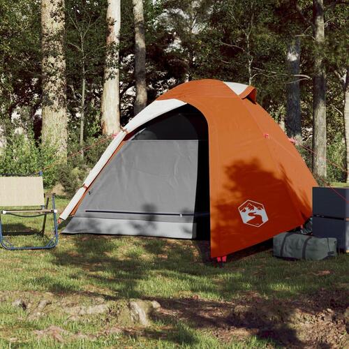 3-personers campingtelt vandafvisende kuppel orange
