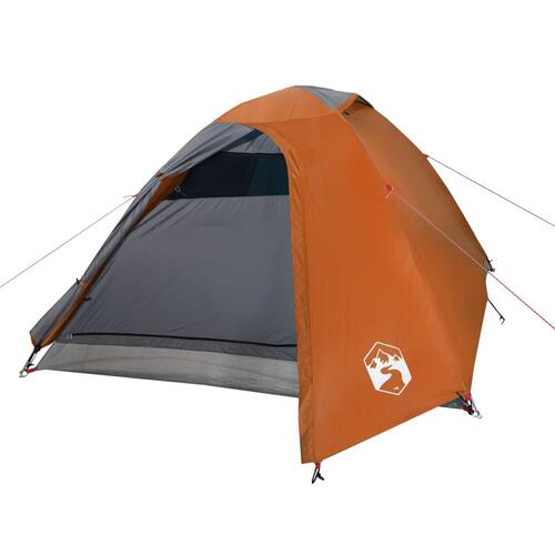3-personers campingtelt vandafvisende kuppel orange