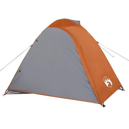 3-personers campingtelt vandafvisende kuppel orange