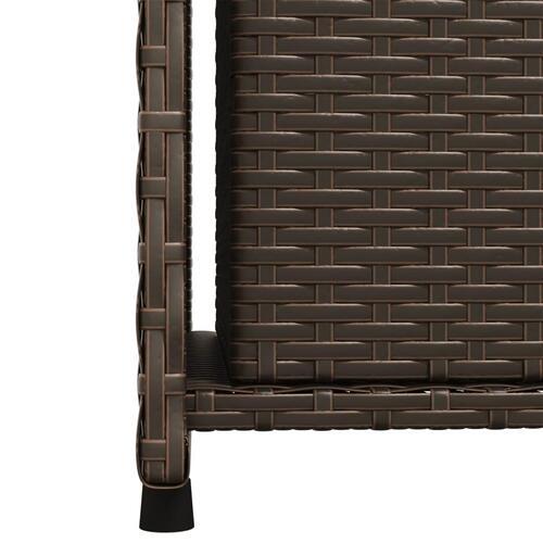 Opbevaringsskab til haven 50x55x115 cm polyrattan brun