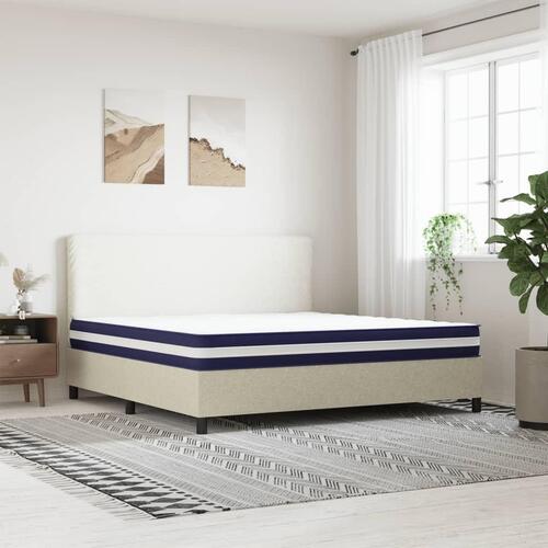Springmadras m. pocket-fjedre medium fasthed 200x200 cm