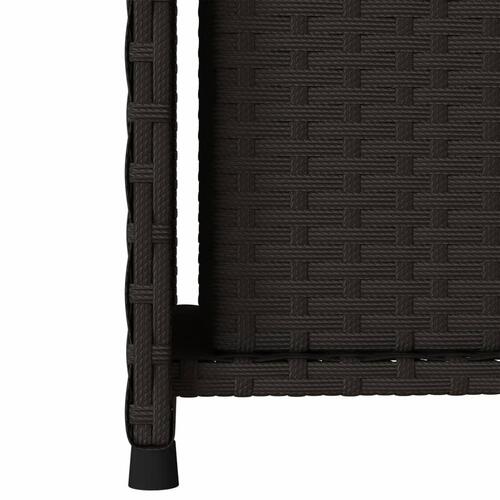 Opbevaringsskab til haven 50x55x115 cm polyrattan sort