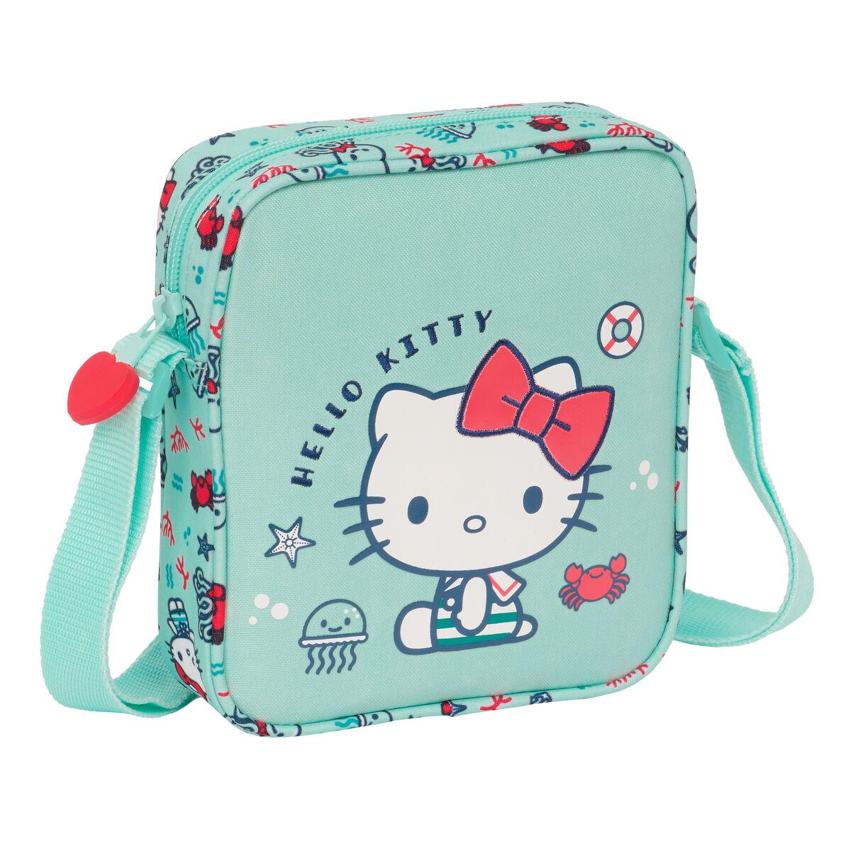 Skuldertaske Hello Kitty Sea lovers Turkisblå 16 x 18 x 4 cm