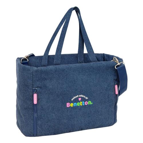 Håndtasker Benetton Denim Blå 40 x 31 x 17 cm