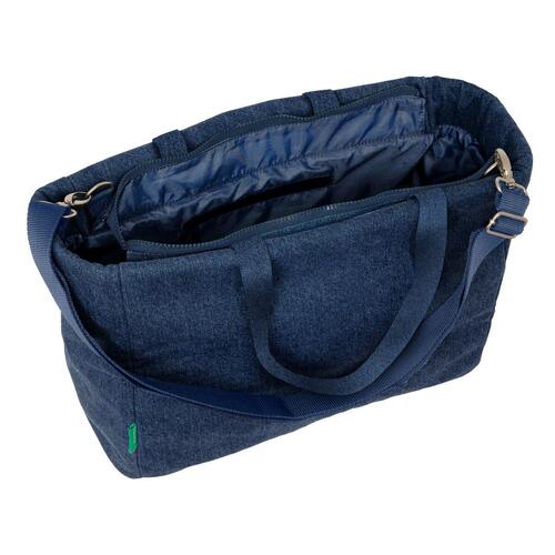 Håndtasker Benetton Denim Blå 40 x 31 x 17 cm