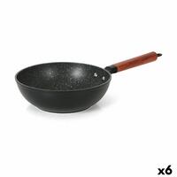 Wok Pande Quttin Doha Smedet aluminium 47 x 24 x 8 cm (6 enheder)