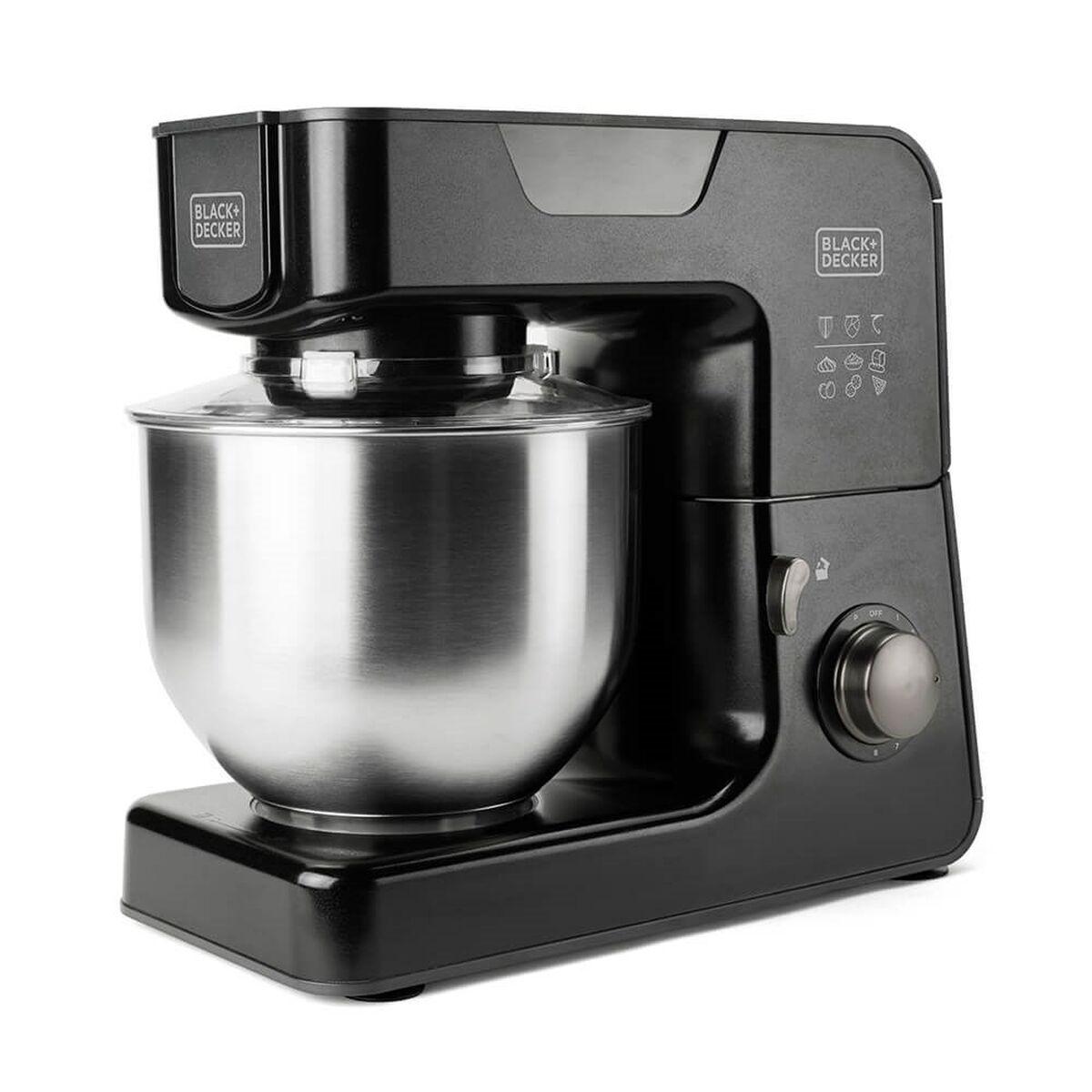 Foodprocessor Black & Decker ES9130060B Sort Sølvfarvet 1000 W 5,2 L