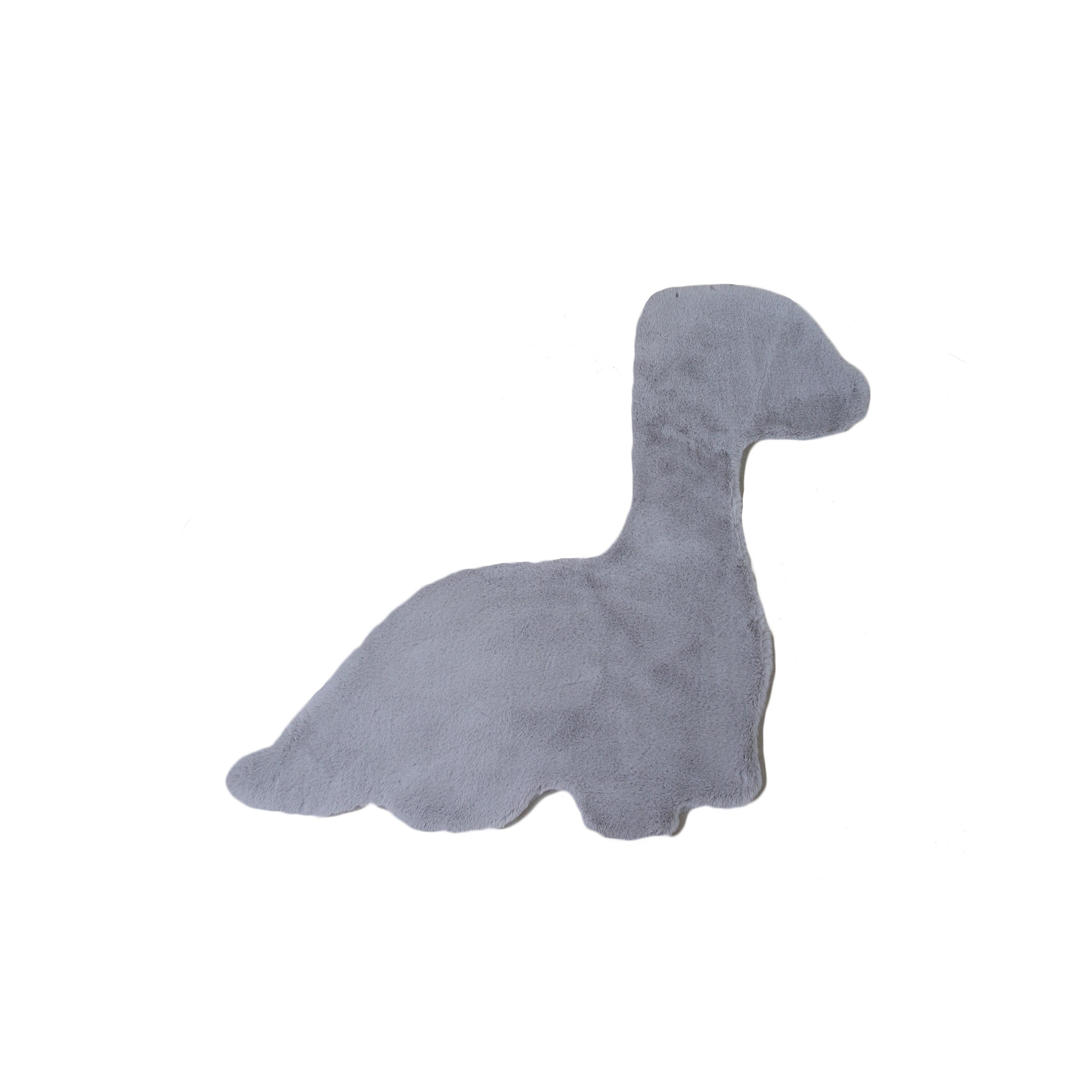 Caty Børnetæppe Dino - Sølv - 80x100