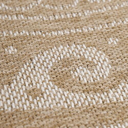 Comilla Rund Udendørs tæppe Vintage - Beige