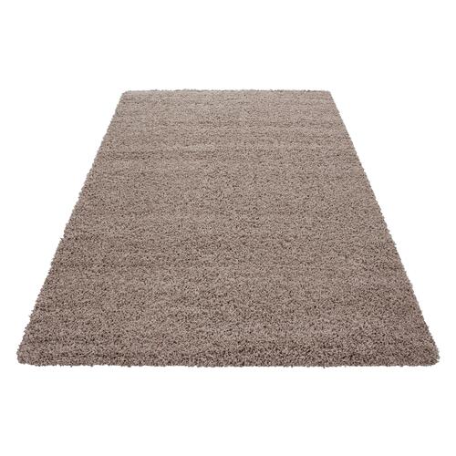 Dream Shaggy tæppe Ensfarvet - Beige