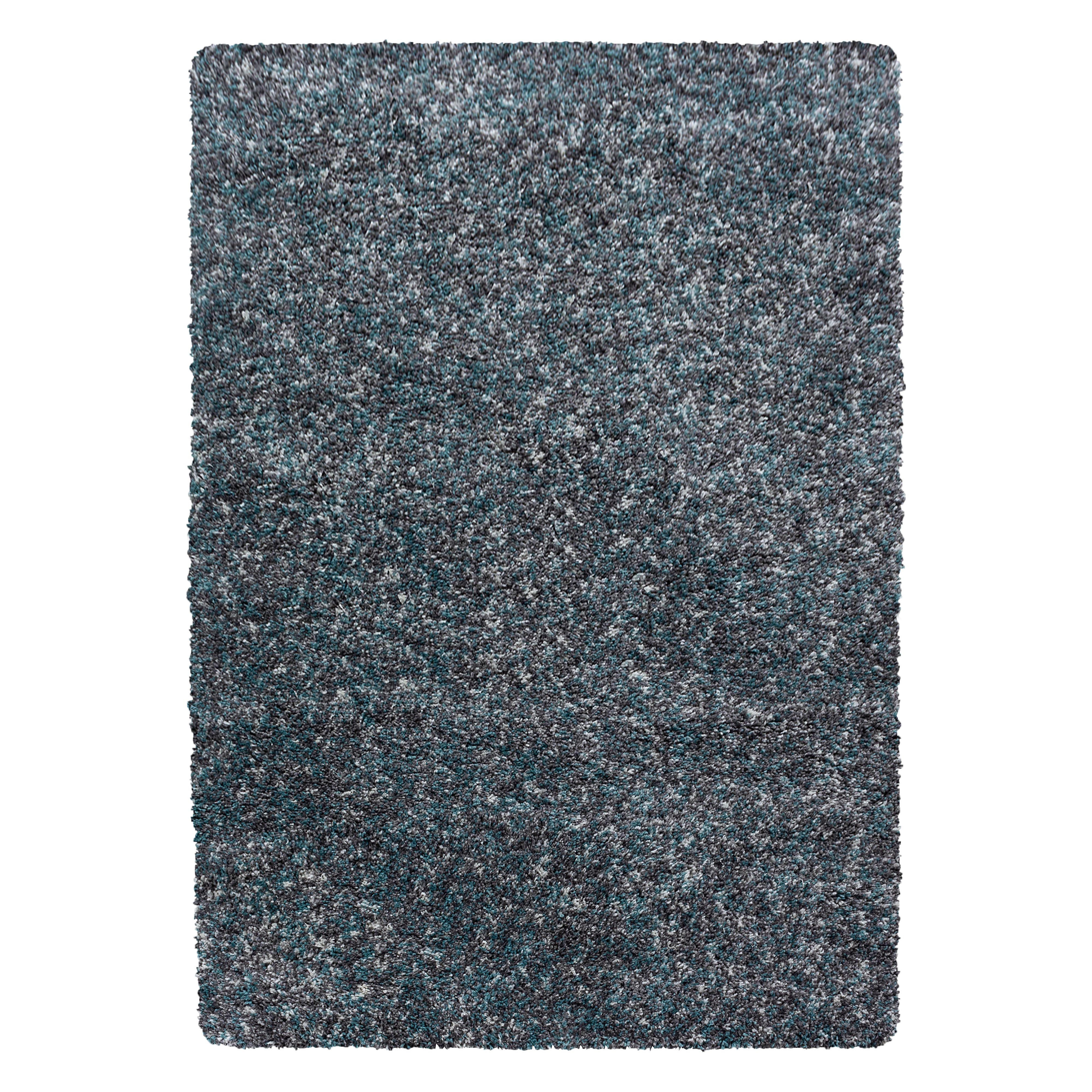 Enjoy Shaggy Tæppeløber Plettet - Blå - 60x110 (Løber)