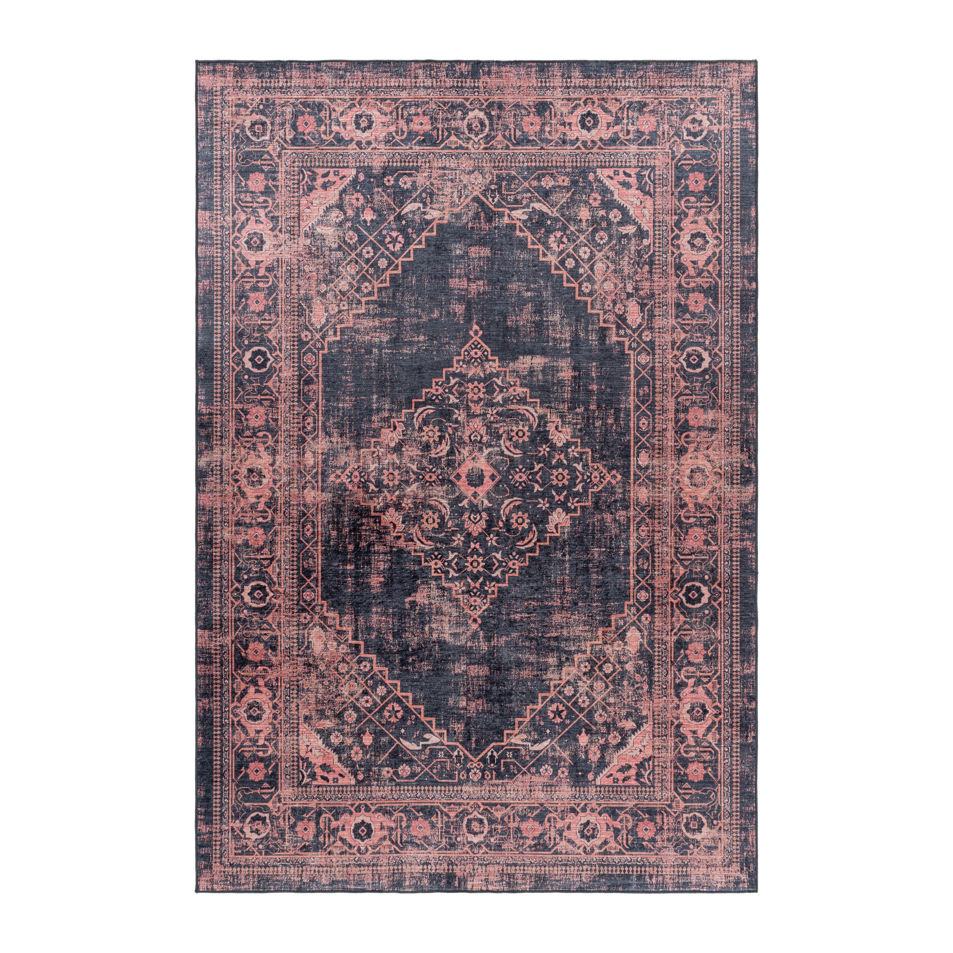 Fiesta Vaskbart Tæppeløber Orientalisk - Rød - 80x150 (Løber)