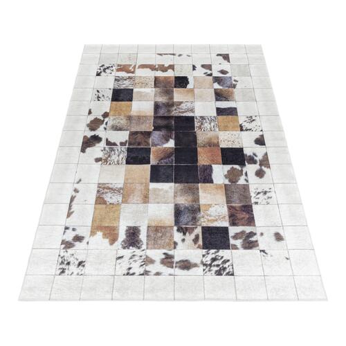 Fiesta Vaskbart tæppe Patchwork - Hvid