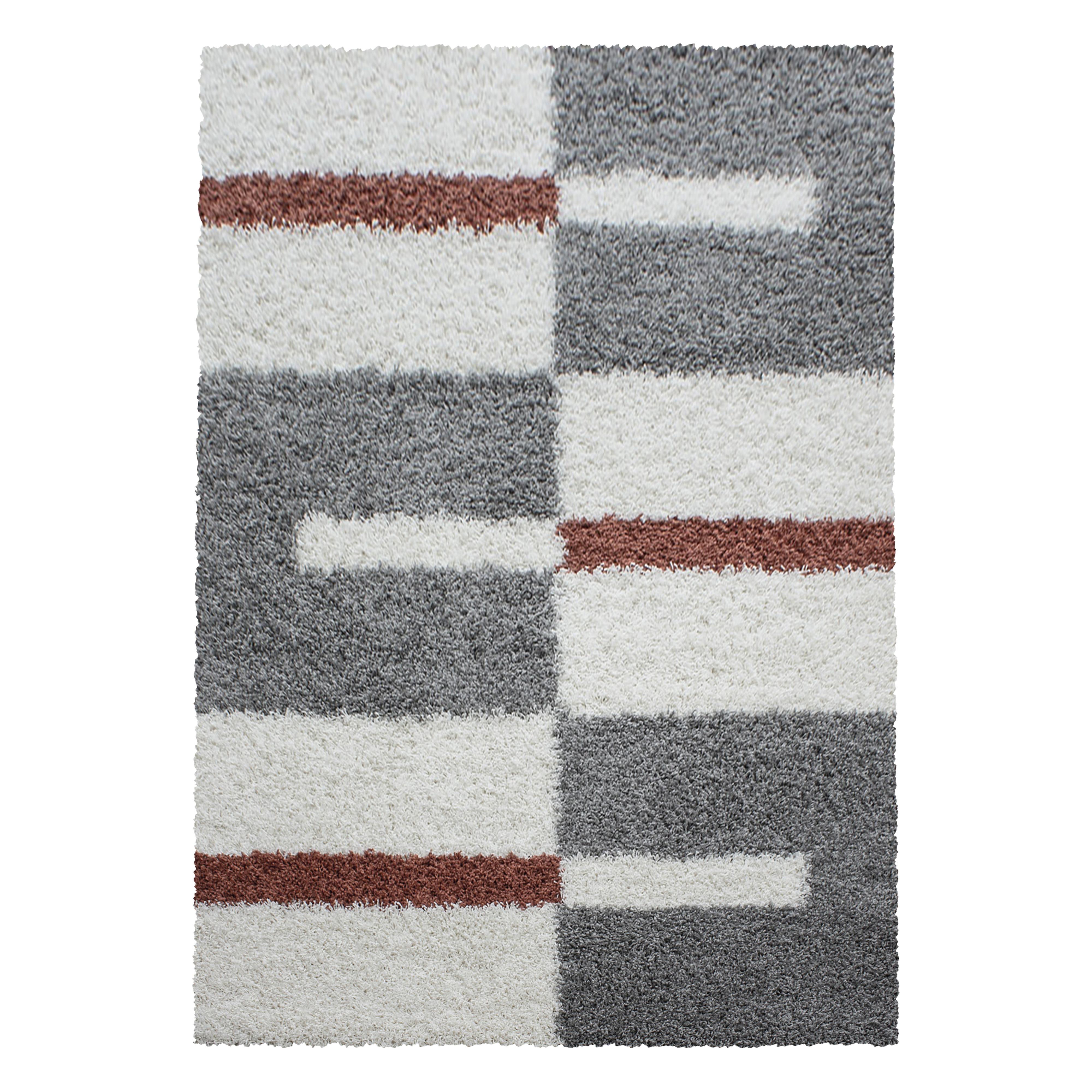 Gala Shaggy tæppe Ternet - Terra - 280x370 billede