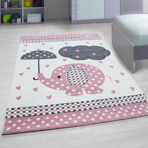 Kids Børnetæppe Elefant - Pink