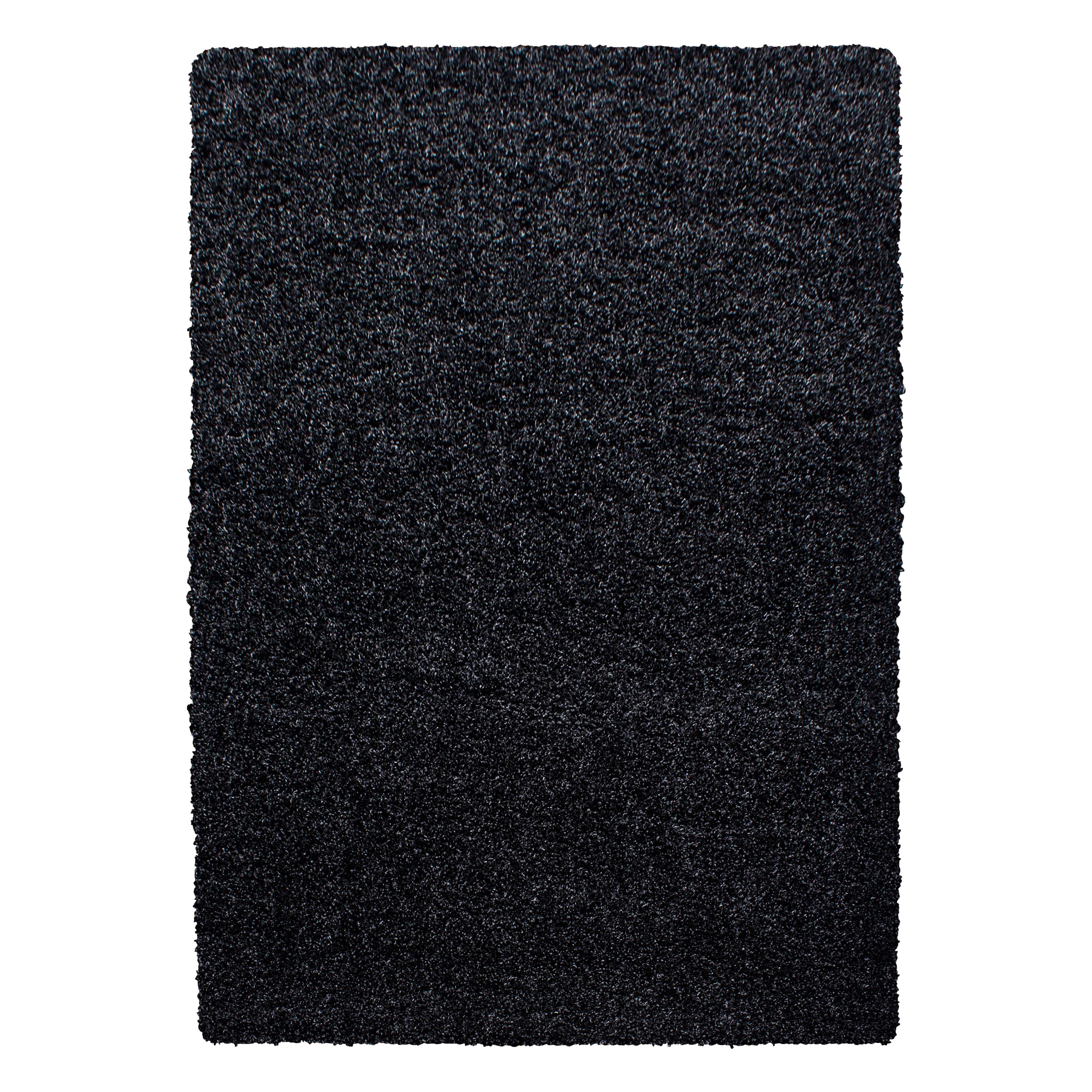 Life Shaggy Tæppeløber Ensfarvet - Antracit - 60x110 (Løber)