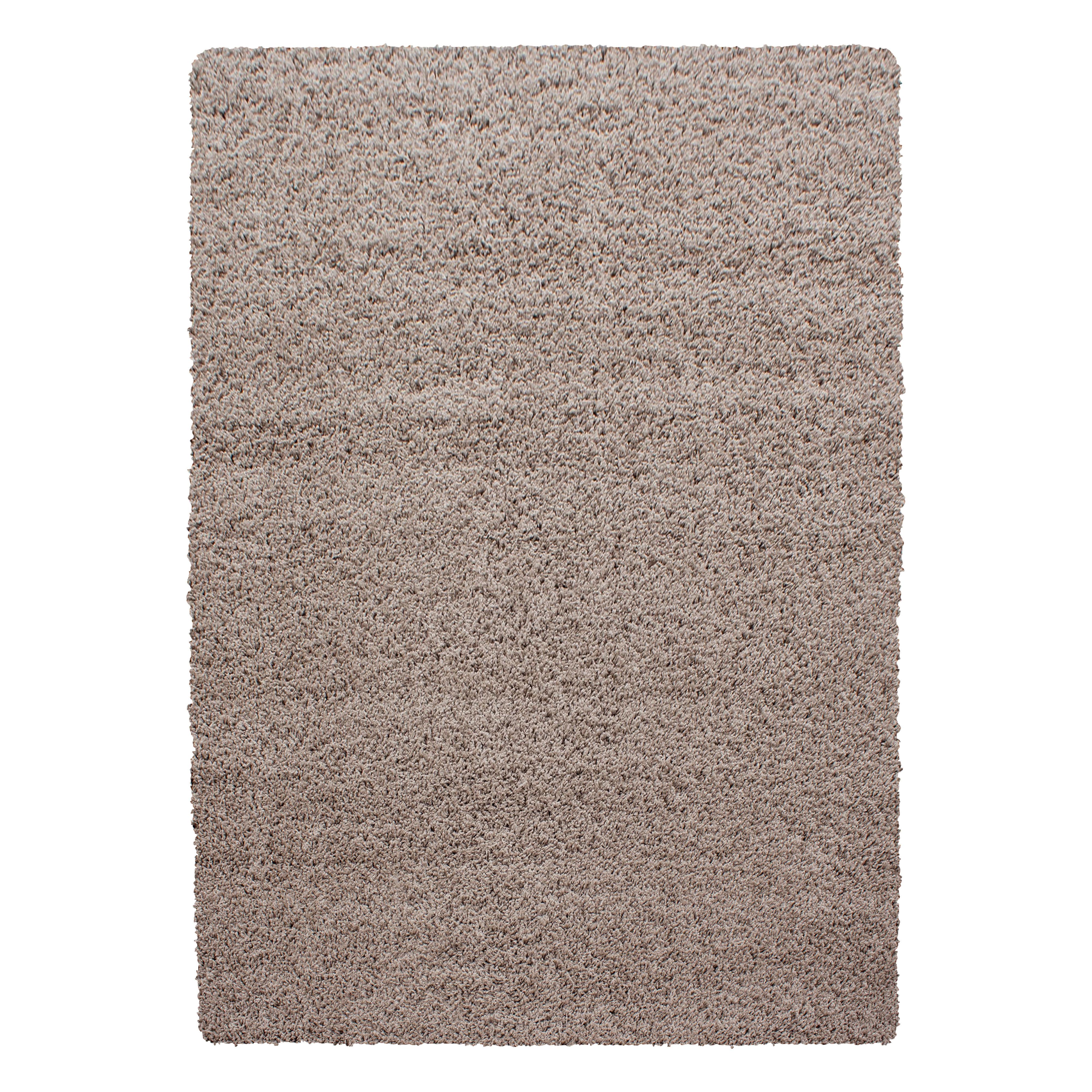 Life Shaggy tæppe Ensfarvet - Beige - 120x170