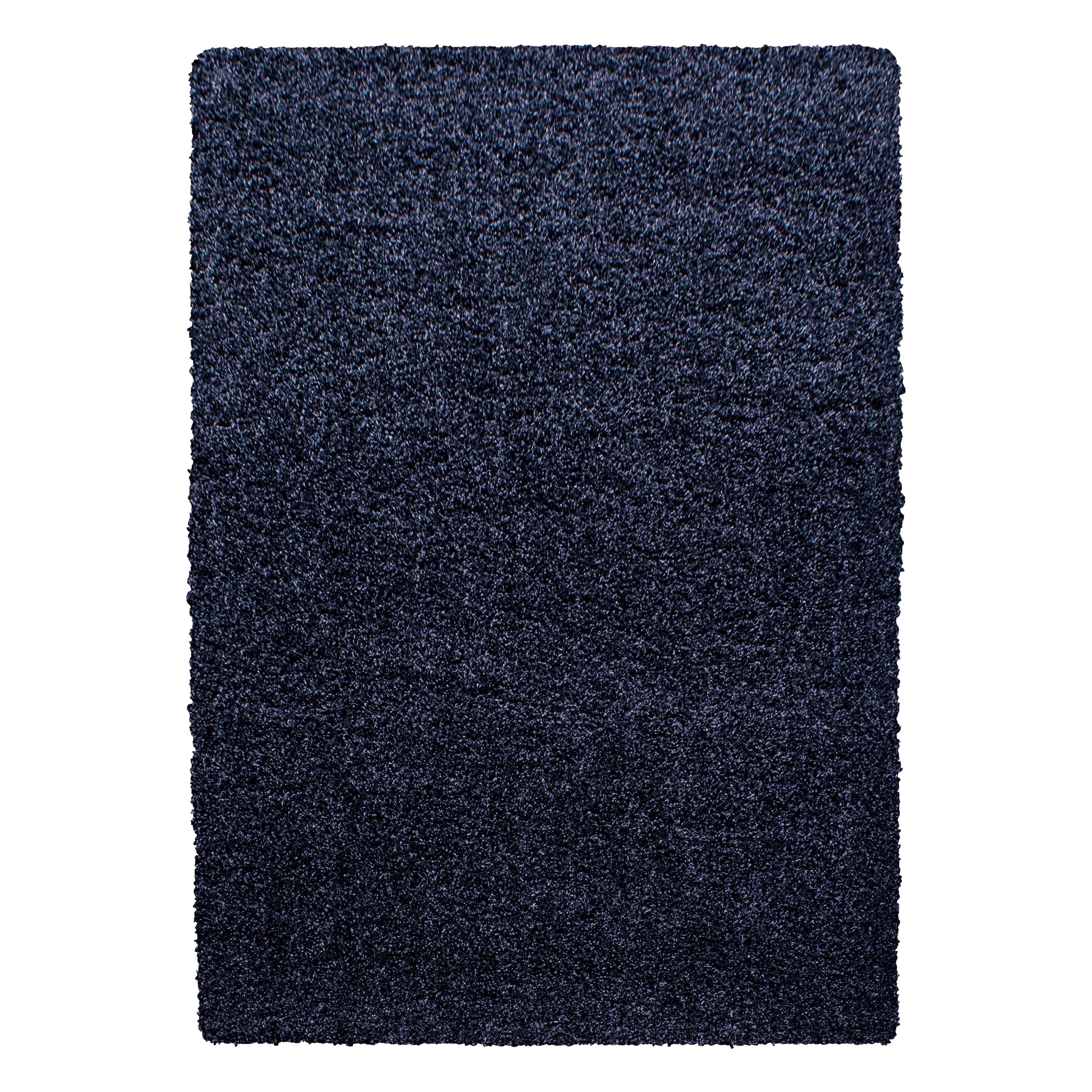 Life Shaggy Tæppeløber Ensfarvet - Blå - 60x110 (Løber)