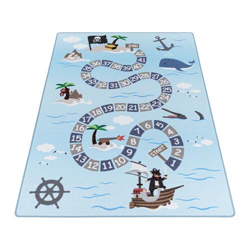 Play Børnetæppe Pirat - Blå