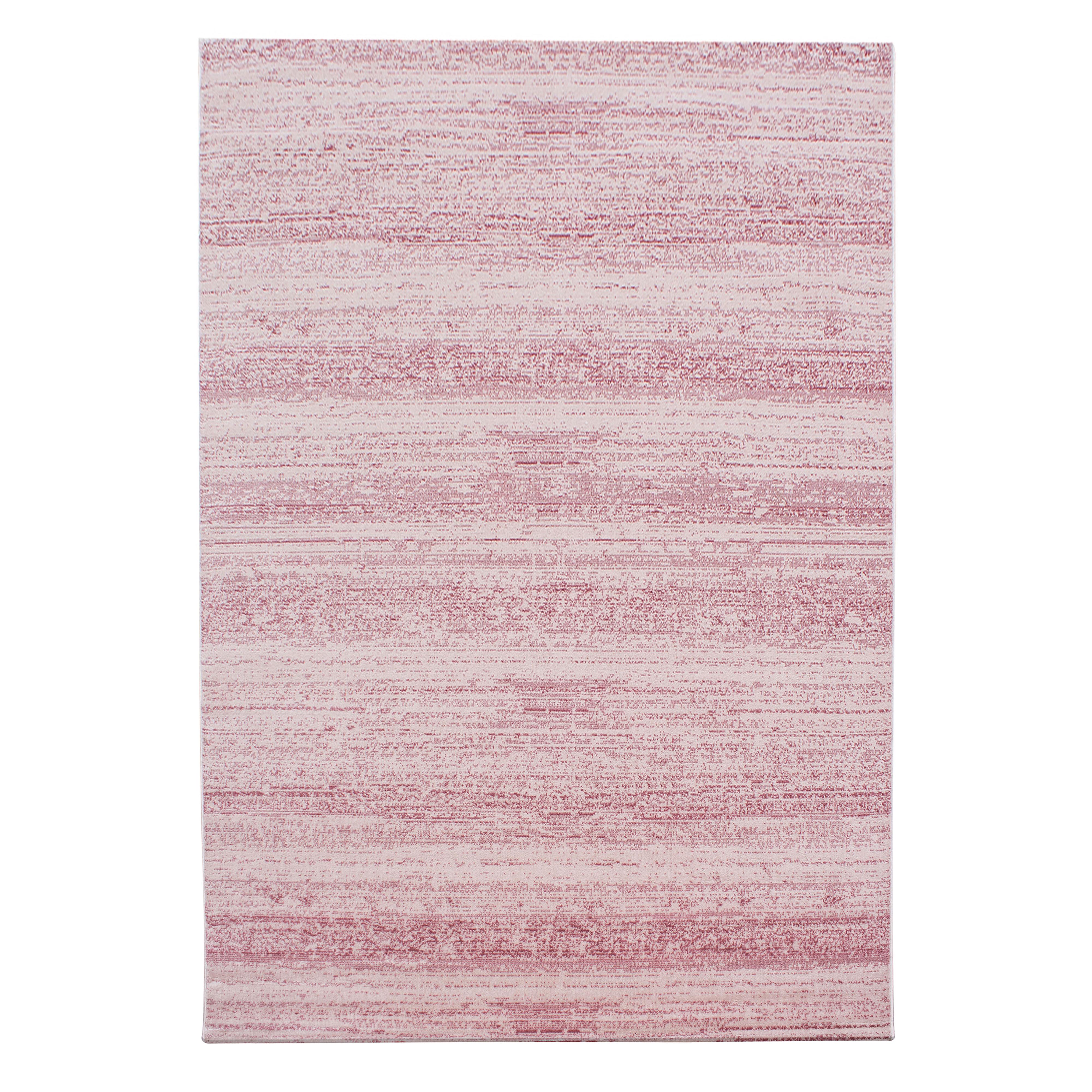 Plus Kortluvet Tæppeløber Ensfarvet - Pink - 80x150 (Løber)